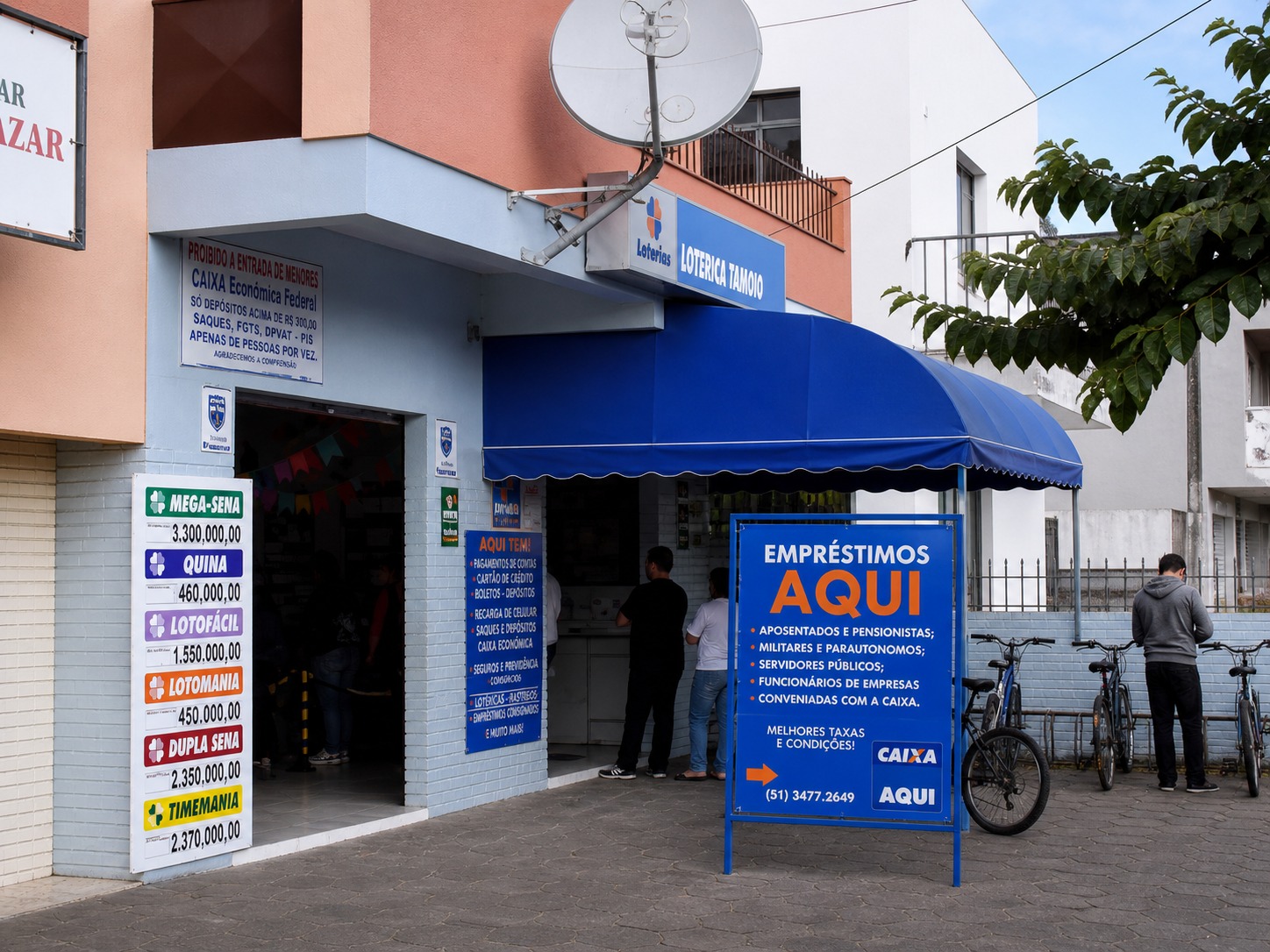 Fachada da Lotérica Tamoio em Canoas