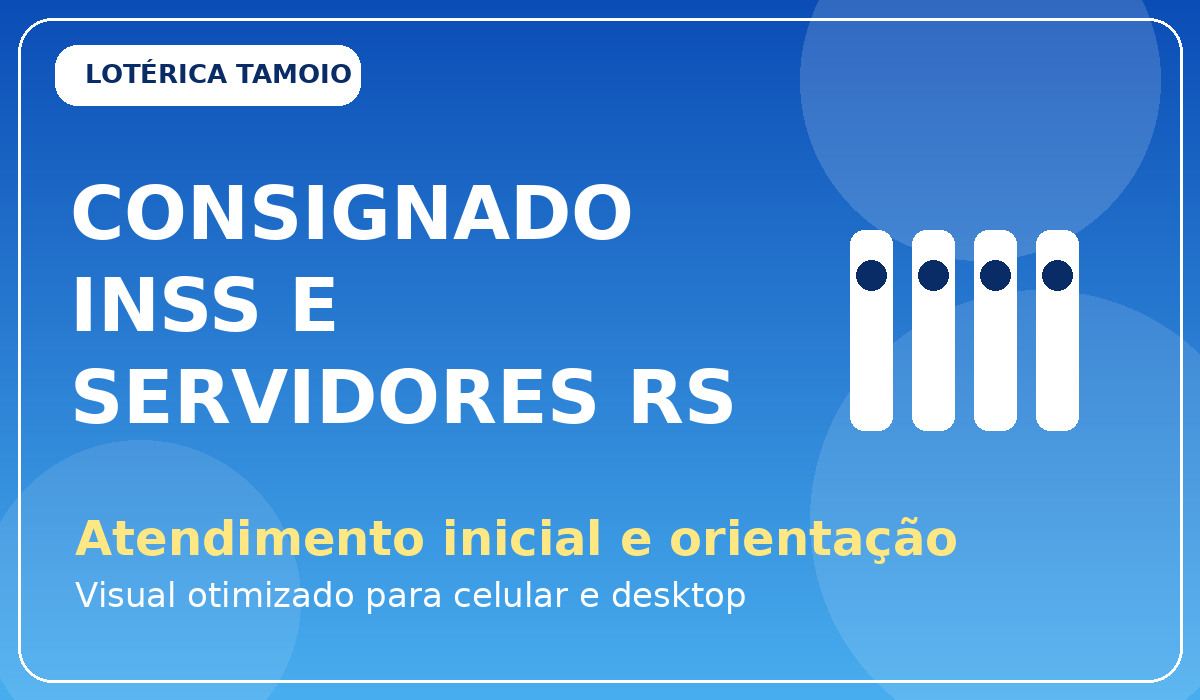 Card de consignado INSS e servidores RS